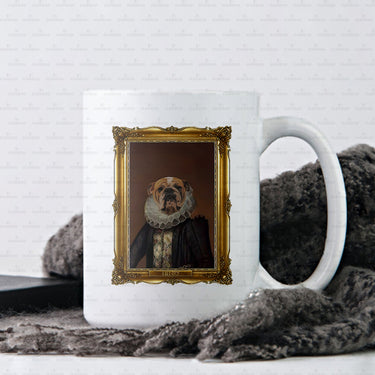 Personalized Dog Gift Idea - Royal Dog's Portrait 7 For Dog Lovers - White Mug